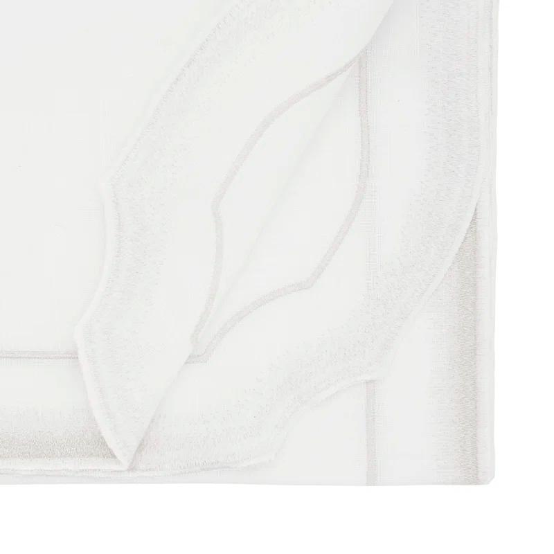 Saro Elegant Embroidery Detail Table Runner