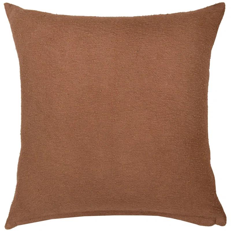 Rizzy Home Faux Leather Throw Pillow