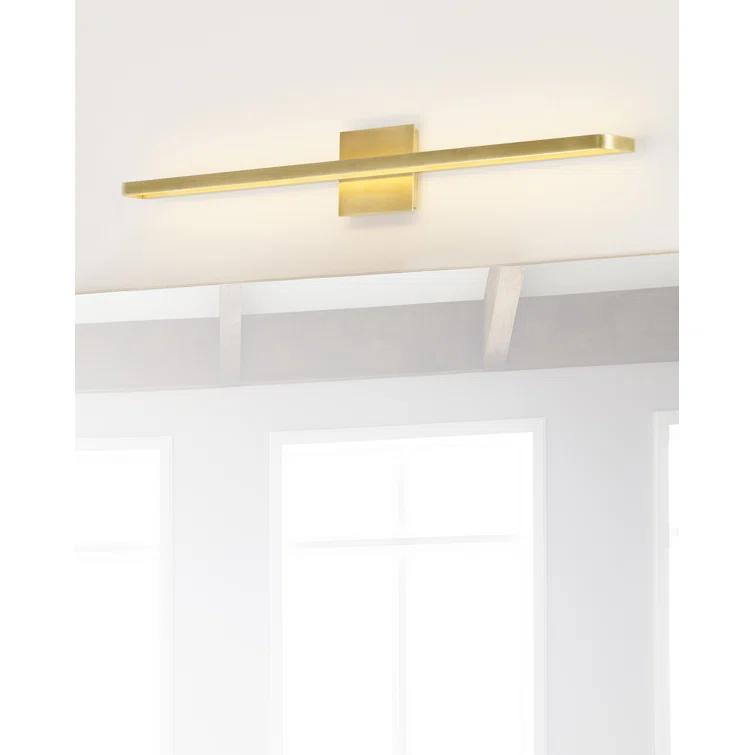 Banda 36" Natural Brass LED Bath Bar with Dimmable Light