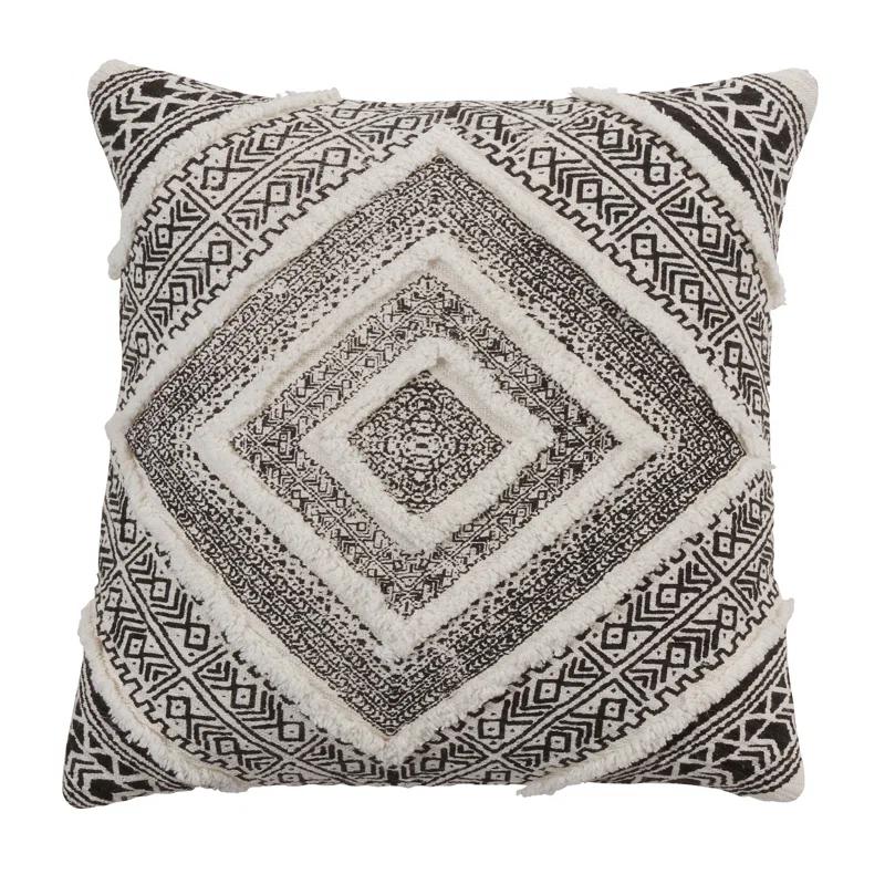 Saro Macklin Collection Ikat Cotton Throw Pillow