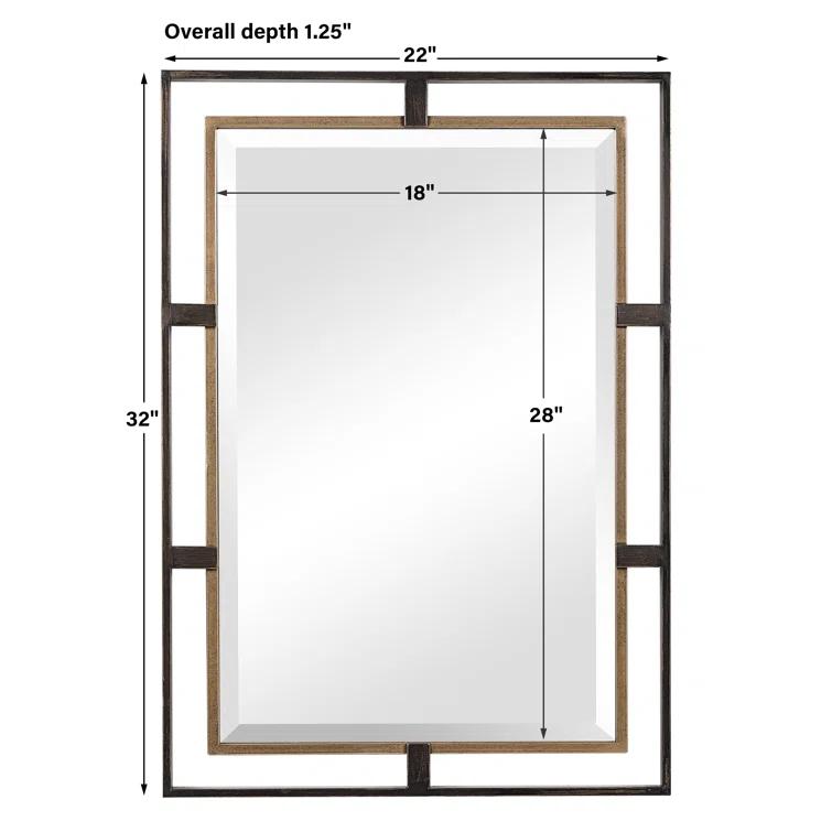Rashmi Metal Flat Wall Mirror
