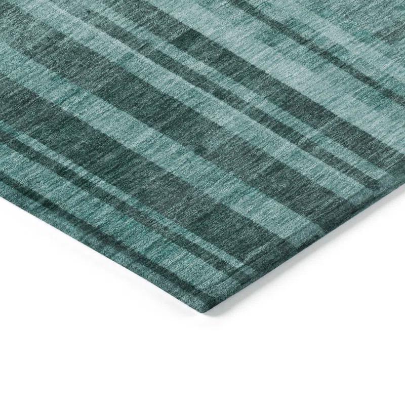 Machine Washable Indoor/Outdoor Chayden ACN1063 Teal Rug