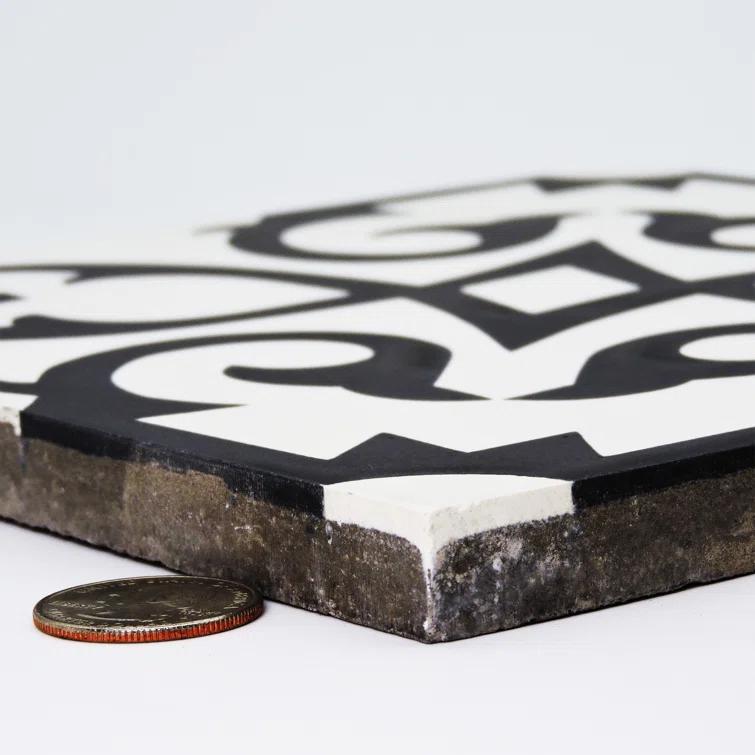 Moroccan Mosaic Orika 8" x 8" Cement Patterned Wall & Floor Tile