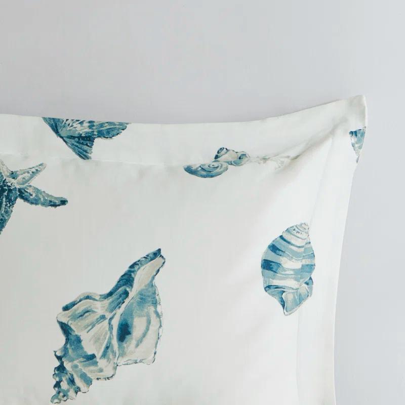 Beach House Coastal Cotton Reversible Duvet Cover Set