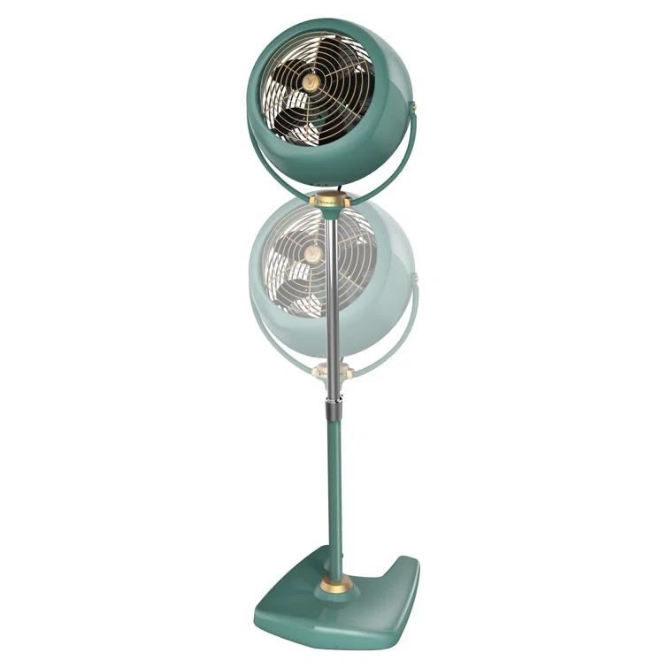 Vornado Timeless Vornado VFAN Sr. Pedestal Vintage Fan Retro Metal Standing Air Circulator for Cooling & Decor 3 Speeds, Adjustable Tilt
