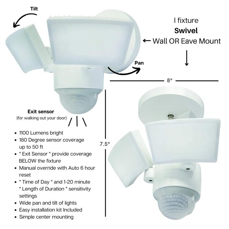 IQ America LED Outdoor Security Accent with Motion Sensor