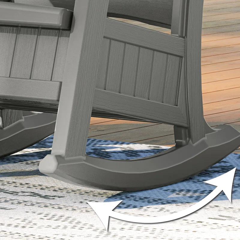 Suncast Suncast Outdoor Rocking Chair with Storage