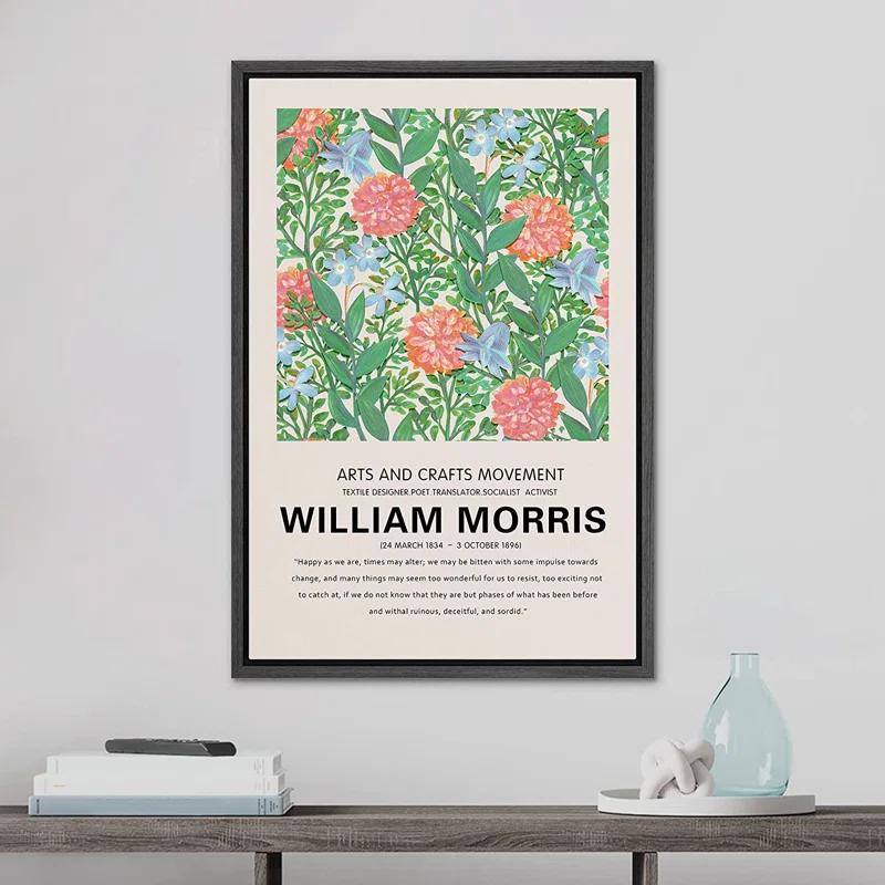 SIGNLEADER " Rose Flower Garden Nature Wilderness Illustrations " by William Morris