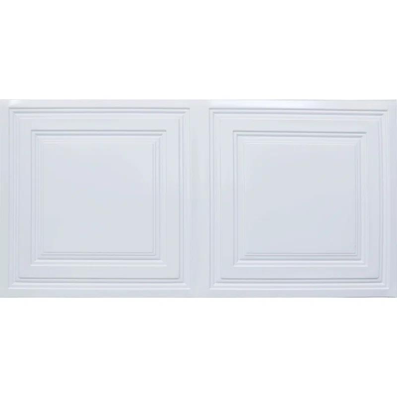 FromPlainToBeautifulInHours Economy Drop-In PVC Ceiling Tile (Set of 50)