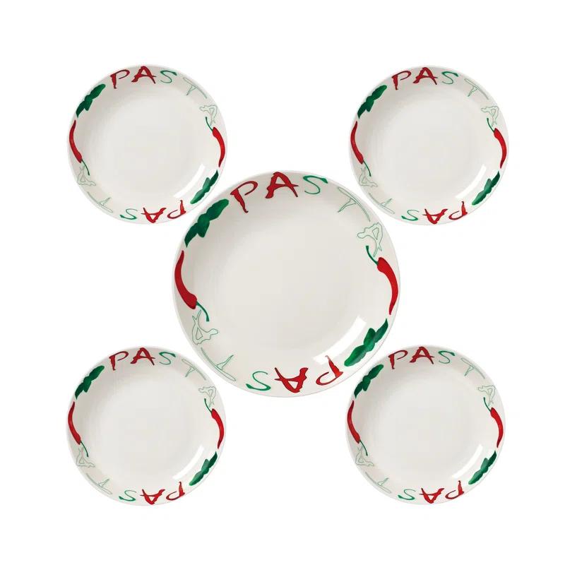 Lorren Home Trends Lorren Home Trends Porcelain China Pasta Dish
