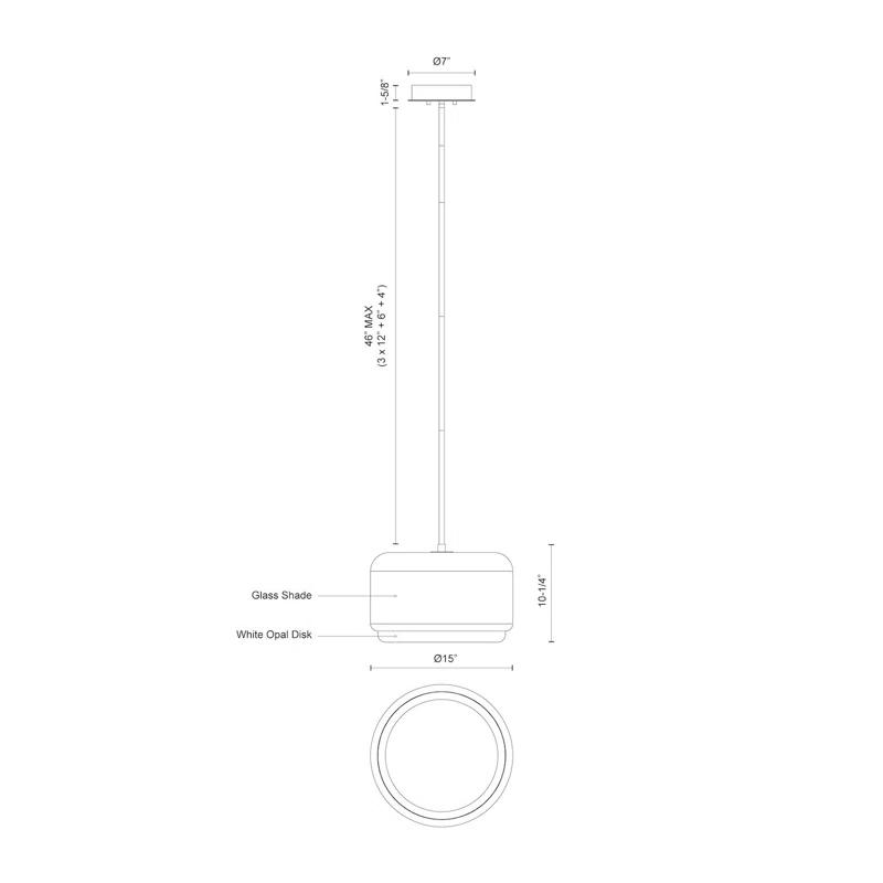 Kuzco Lighting Enkel 1 - Light LED Unique/Statement Pendant