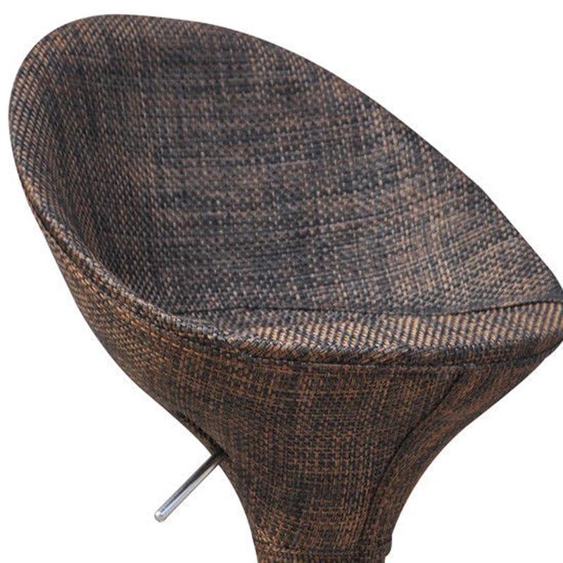 Orren Ellis Galeton Swivel Upholstered Adjustable Height Counter Stool with Metal Frame (Set of 2)