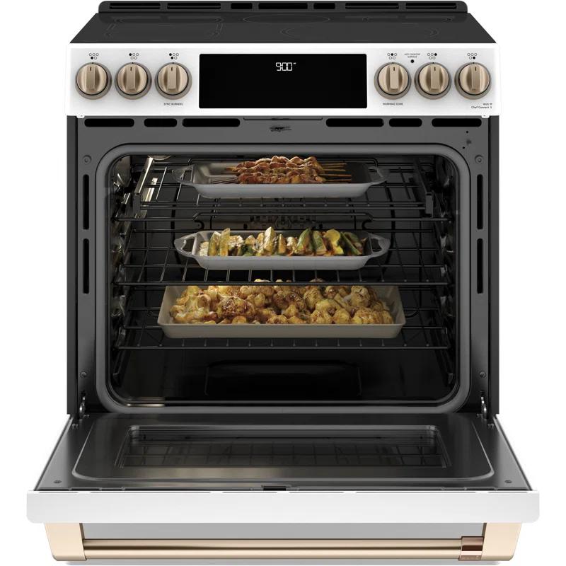 Café Café Smart Appliances Induction 30" 5.7 cu. ft. Slide-in Electric Range