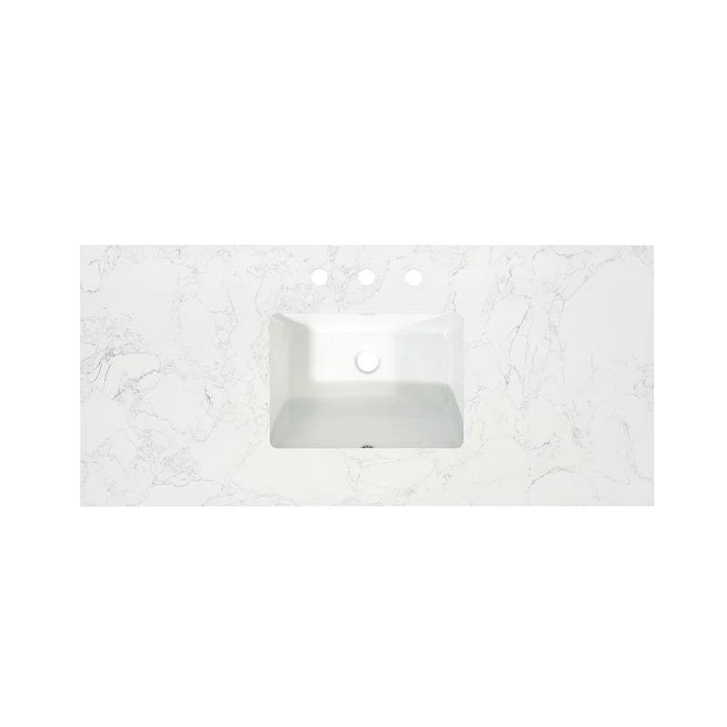 Altair Ceres 49" Engineered Stone Single Bathroom Vanity Top with Sink