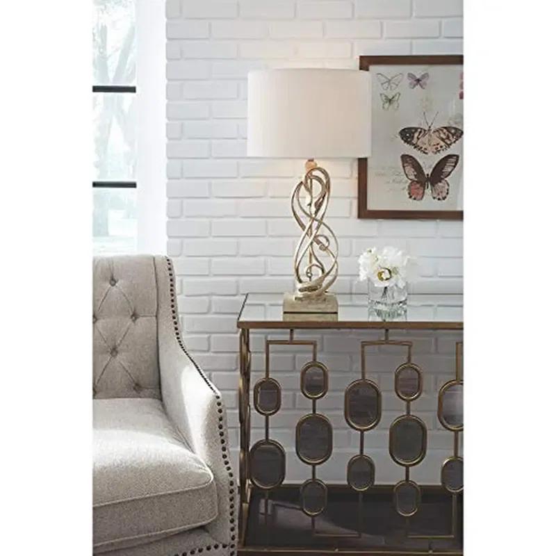 Everly Quinn Mirrored Glass Top Console Table Gold Finish