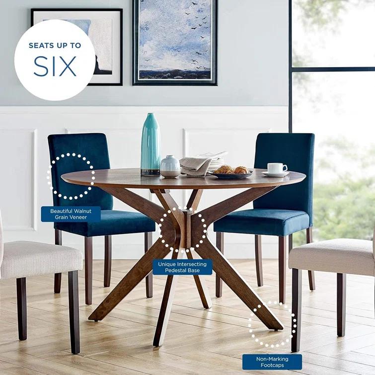 Modway Modway Crossroads 63" Oval Wood Dining Table