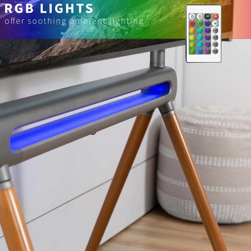 Vivo Easel Studio TV Stand with RGB Light