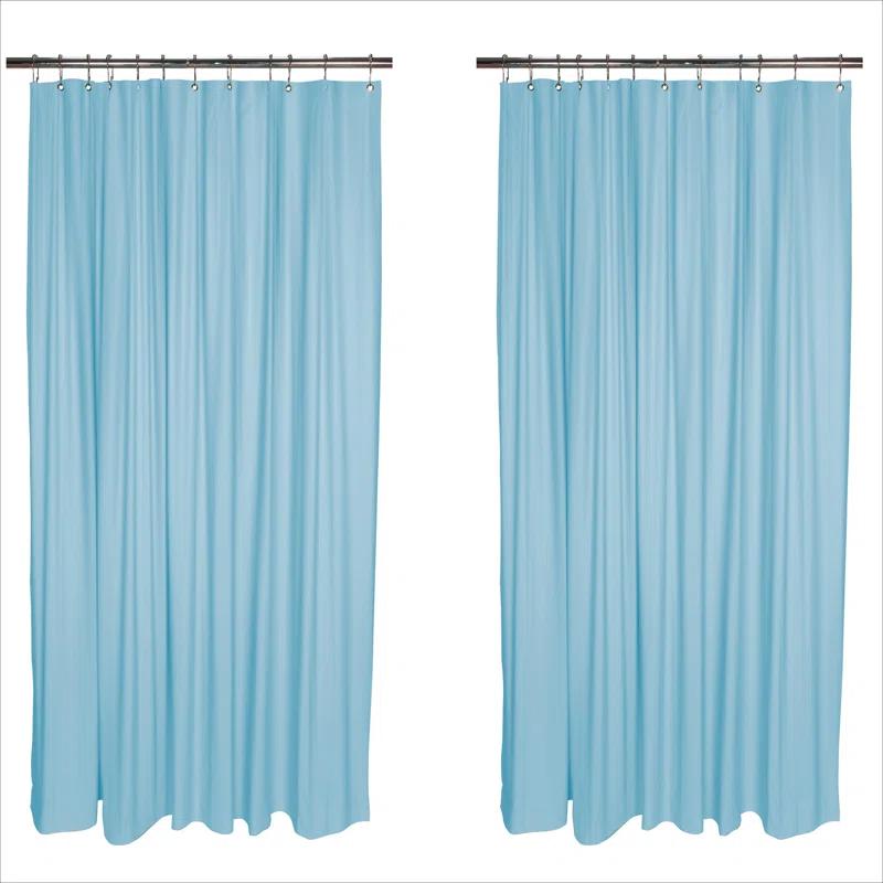 Bath Bliss Shower Liners No Pattern And Not Solid Color Liner (Set of 2)