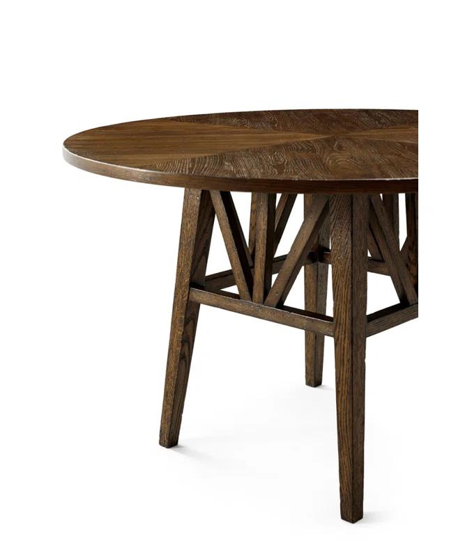Nova Oak Round Solid Wood Base Dining Table