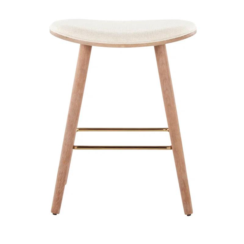 Everly Quinn Upholstered Counter Stool (Set of 2)