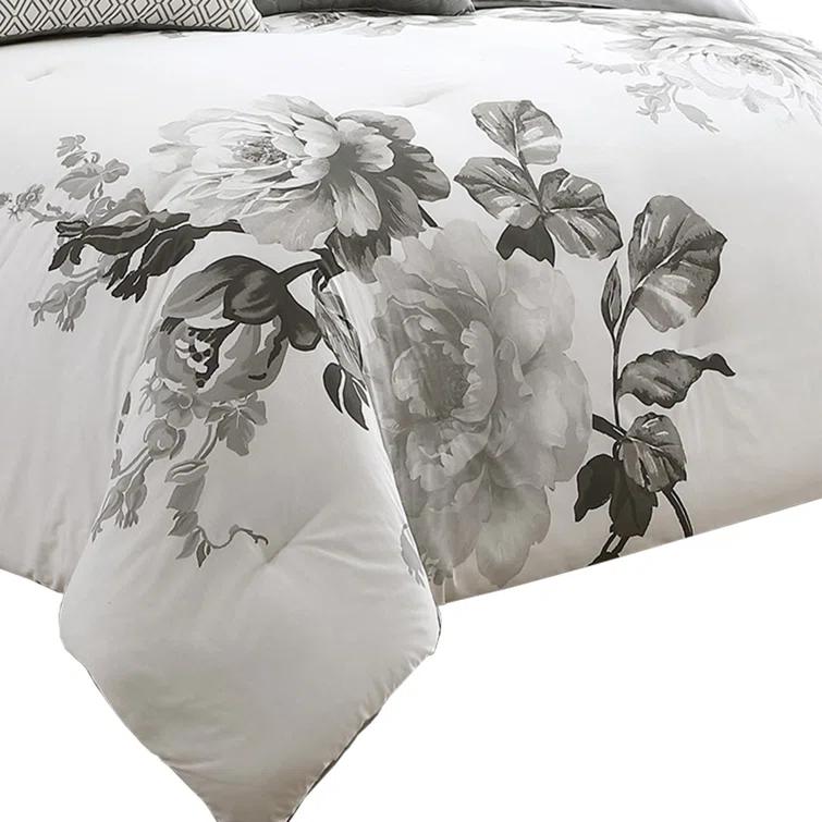 Benjara Cotton Blend 7 Piece Comforter Set