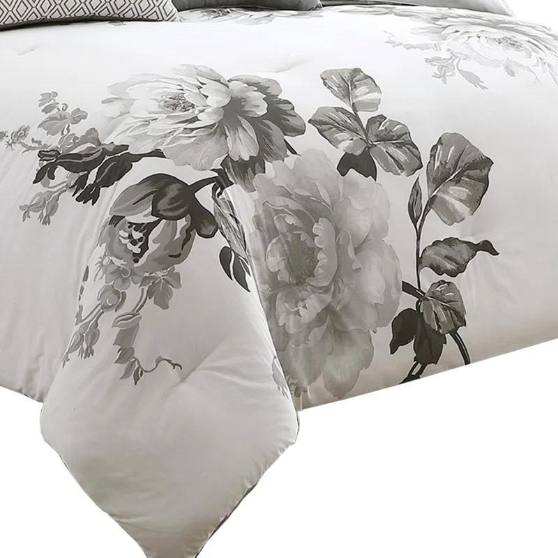 Benjara Cotton Blend 7 Piece Comforter Set