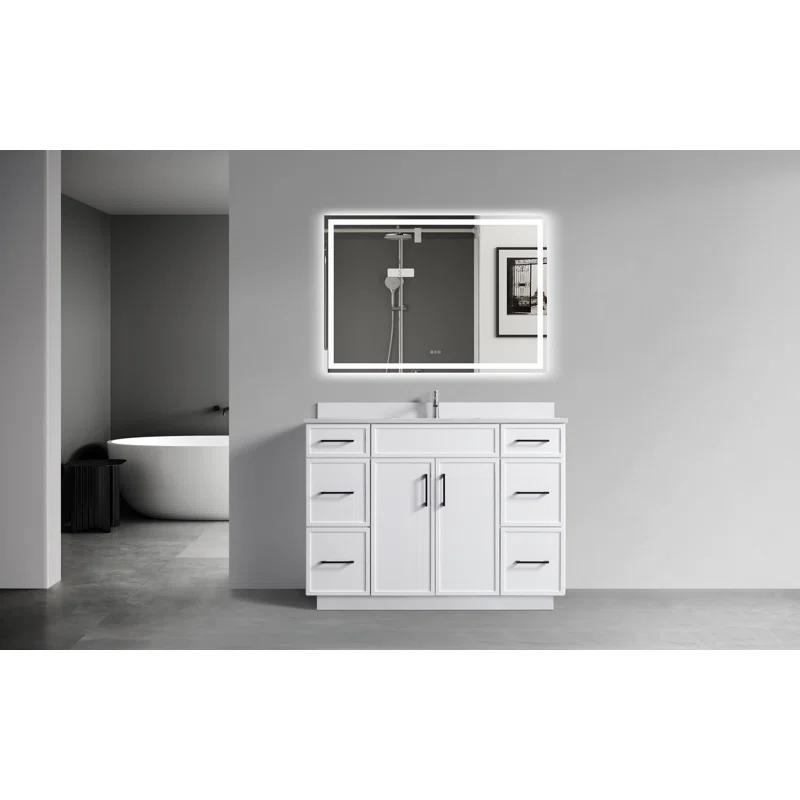 Freestanding Vanity with Sink 2 Doors + 6 Drawers - 48"