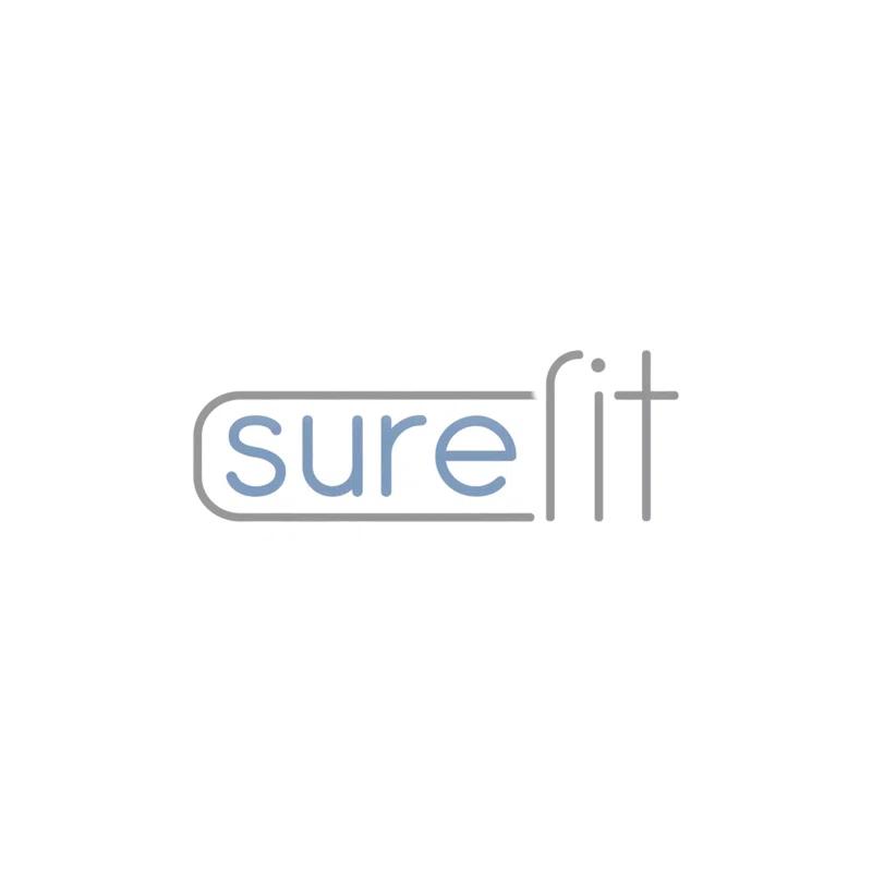 Sure Fit Stretch Pique Box Cushion Ottoman Slipcover