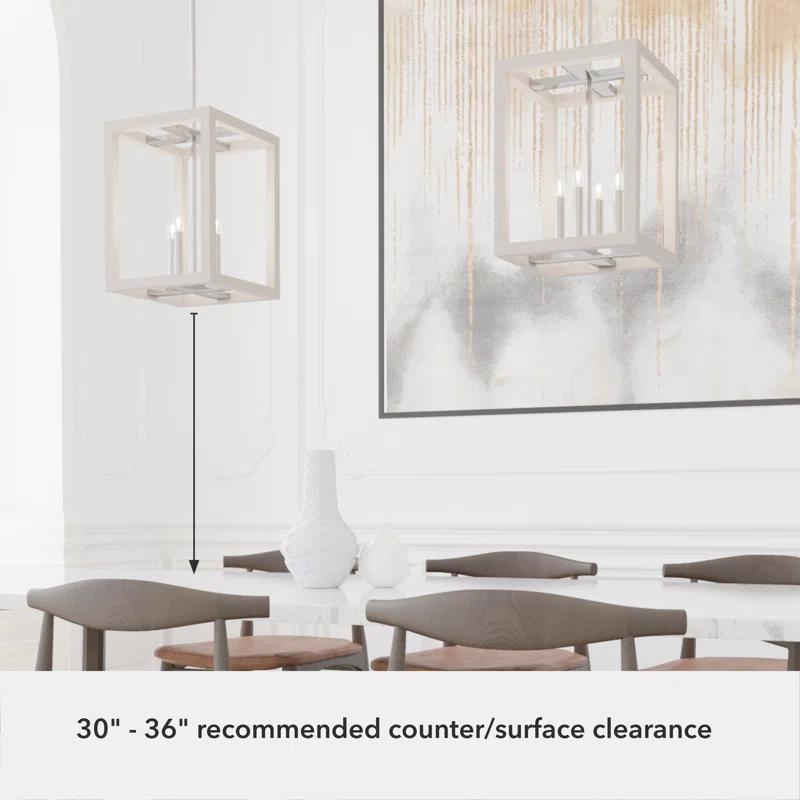 Hunter Fan Squire Manor 4 - Light Square 12 inch Pendant