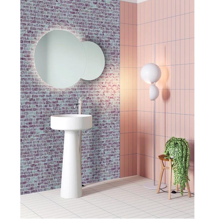 WS Tiles® Swimming Pool Series 1" x 2" Straight Edge Glass Mosaic Tile