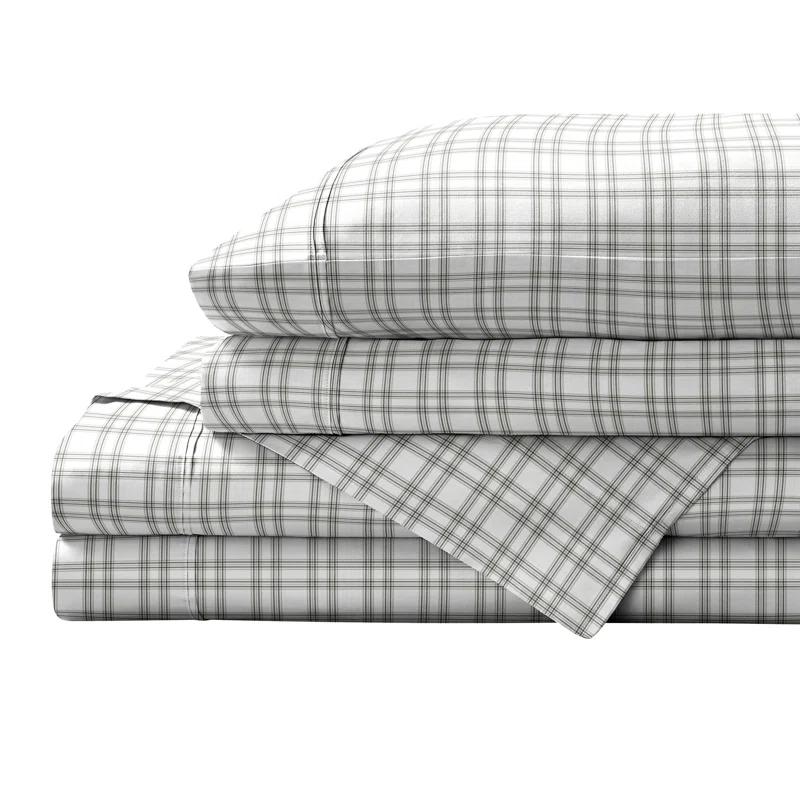 Percale Plaid Sheet Set
