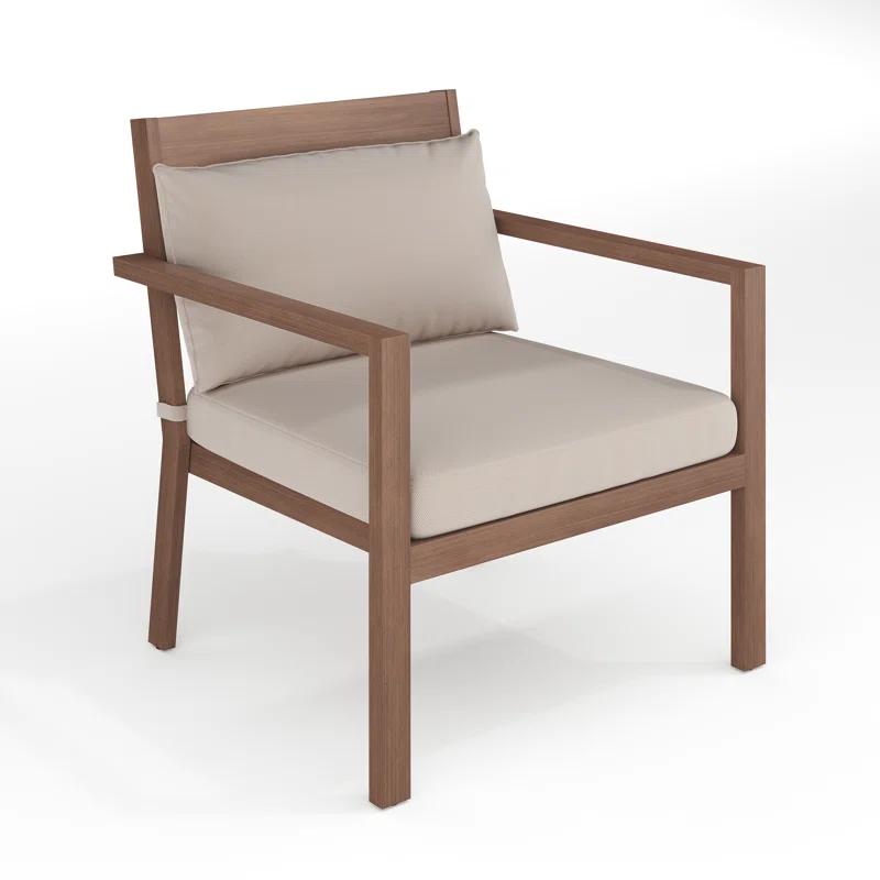 Martha Stewart Martha Stewart Bedford All-Weather Patio Accent Chairs with Seat and Lumbar Cushions (Set of 2)