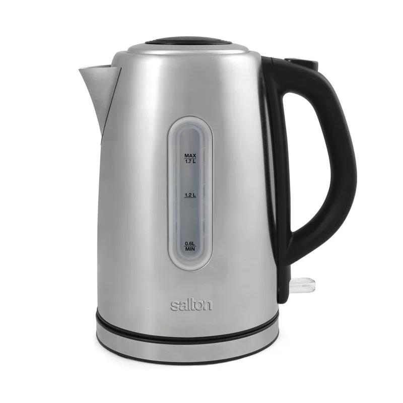 Salton 1.8 Qt. Stainless Steel Electric Tea Kettle
