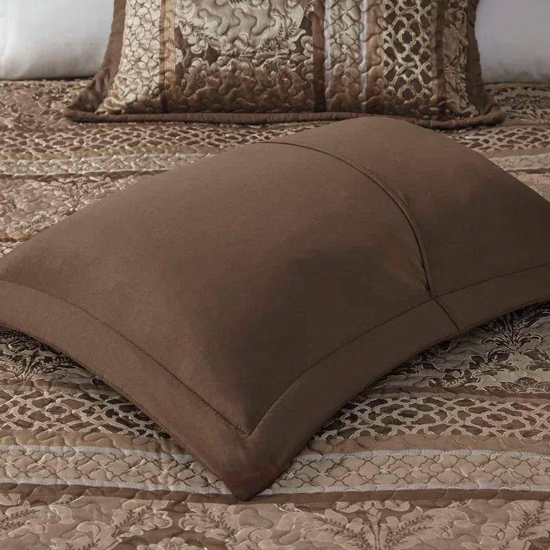 Madison Park Bellagio 5 Piece Reversible Jacquared Coverlet Set