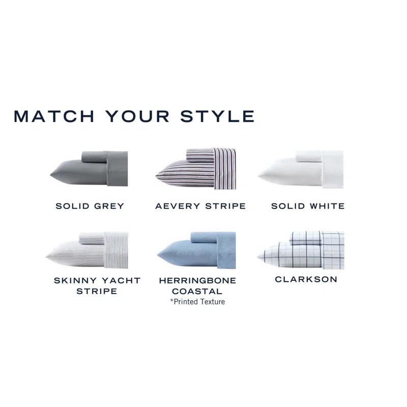 Nautica Fitted Sheet and Standard Pillowcase Sets