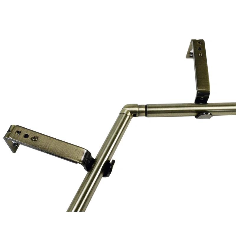 Symple Stuff Adosinha Steel Adjustable Single Curtain Rod