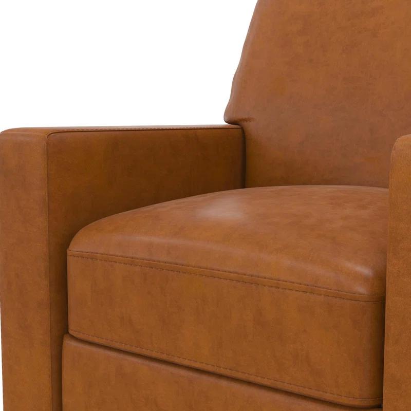 Novogratz Lana 30.5" Wide Faux Leather Pushback Recliner
