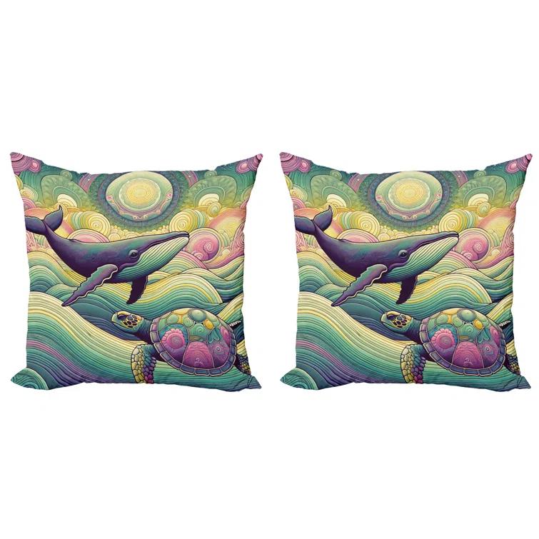 Ambesonne Reversible Pillow Cover (Set of 2)