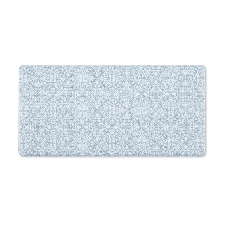 Town & Country Living TOWN & COUNTRY BASICS Comfort Plus Non-Slip Backing Vintage Medallion Tile Anti Fatigue Comfort Mat