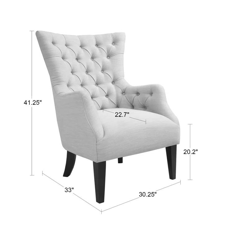 Tufted Wingback Accent Chair