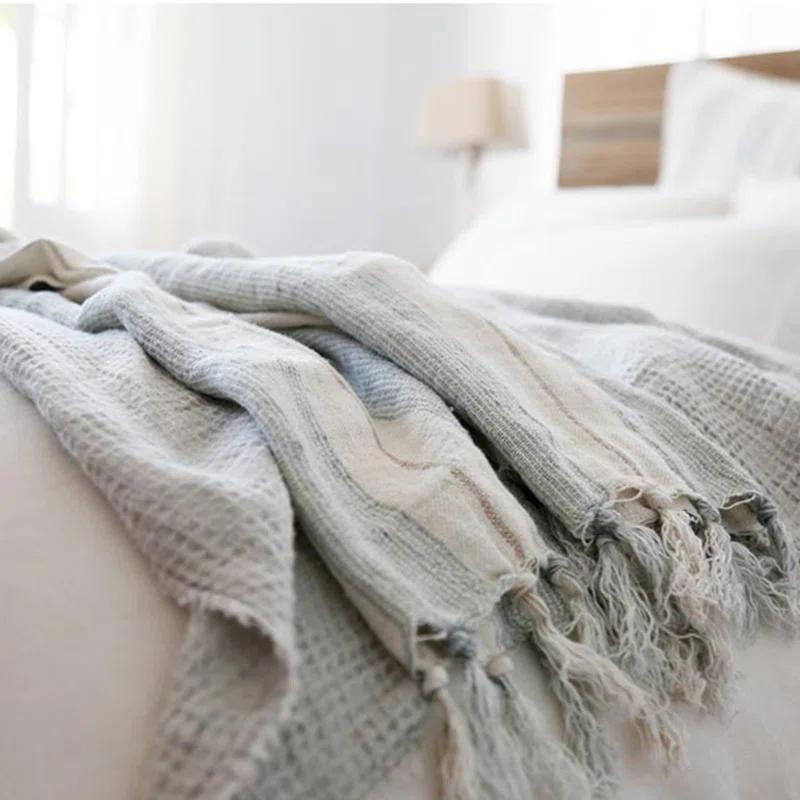 Laguna Linen Blanket by Pom Pom at Home - 110" x 90"