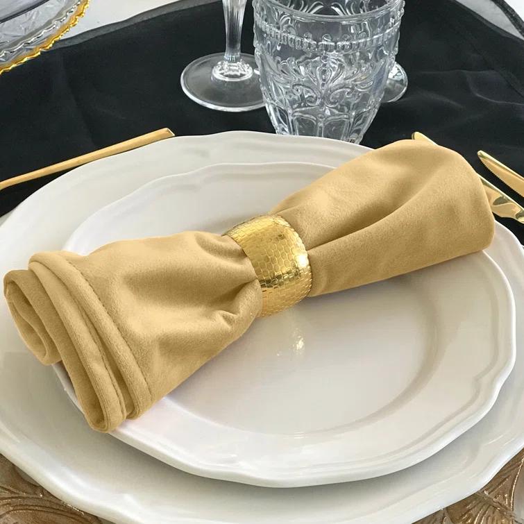 Ruvanti Poly Cotton Enrich Twill Cloth Napkins (Set of 12)