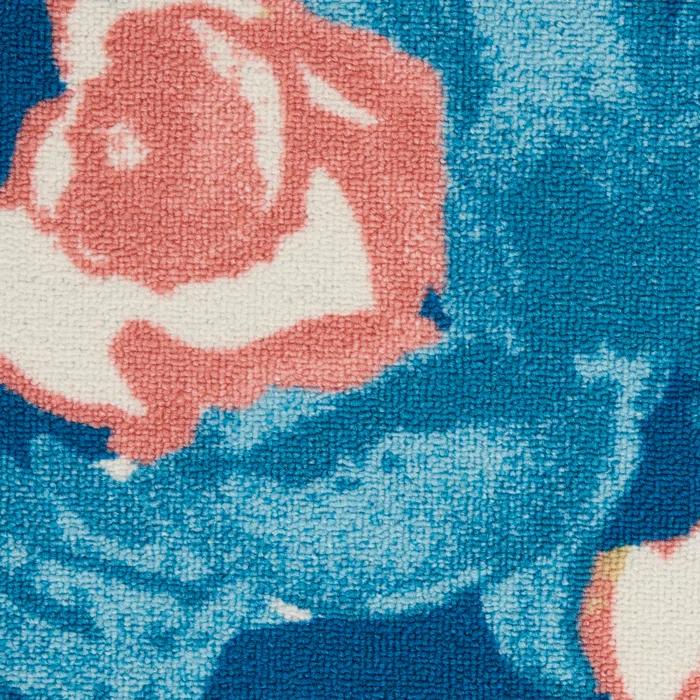 Waverly Floral Blue Outdoor Area Rug
