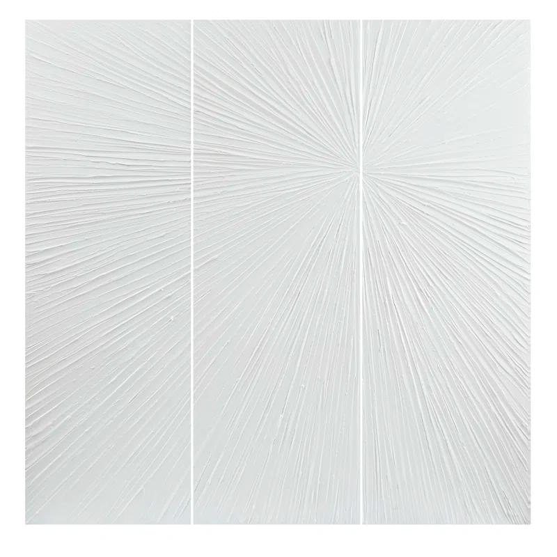Madison Park Signature Sunburst 3-Piece Hand-Painted Resin Wall Art