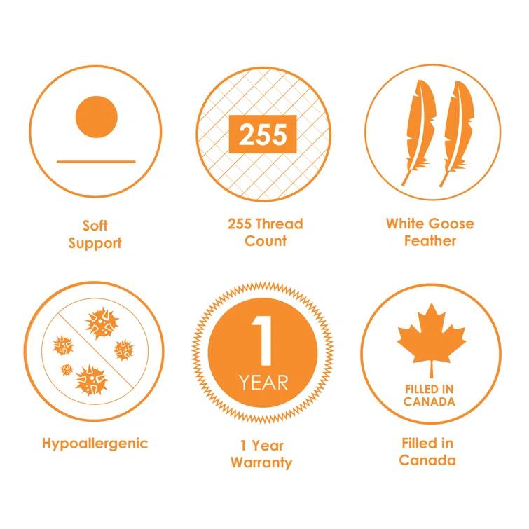 Canadian Down & Feather Company White Goose Feather Pillow