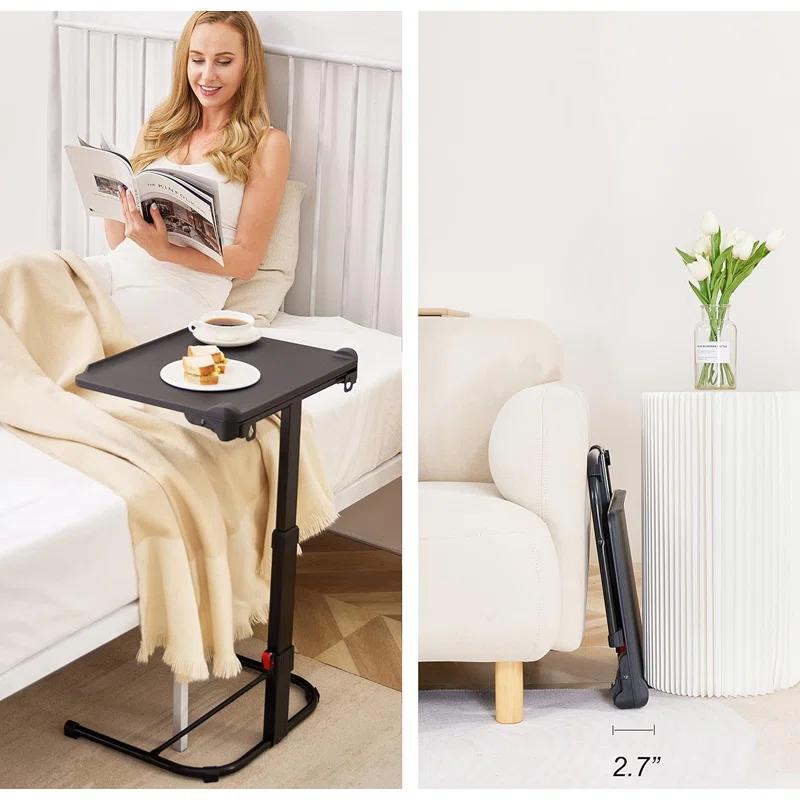 Folding TV Tray Table, Adjustable TV Dinner Table, Foldable Tray Table