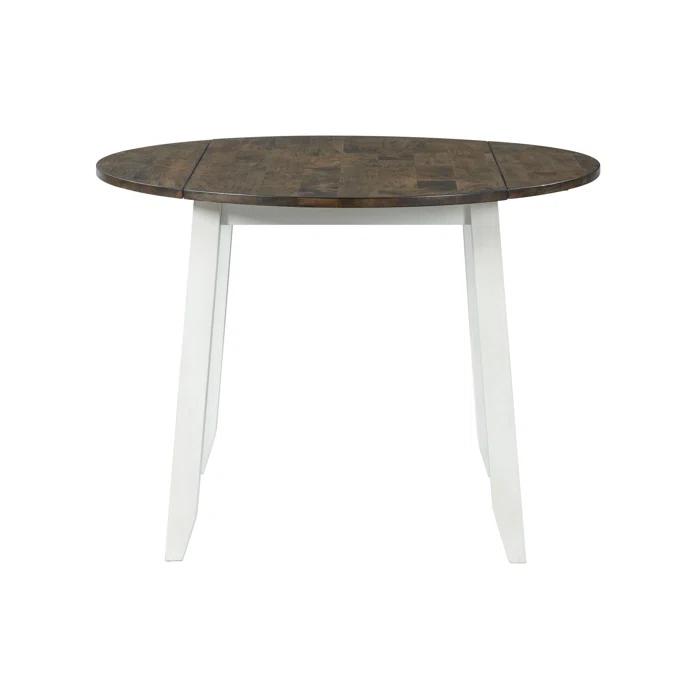 Red Barrel Studio® Extendable Round Solid Wood Dining Table
