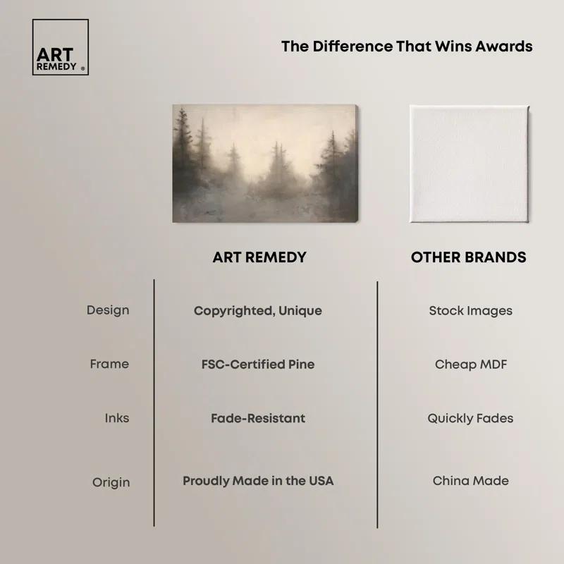 Art Remedy Forest's Breath Canvas Vintage Art Prints by Art Remedy