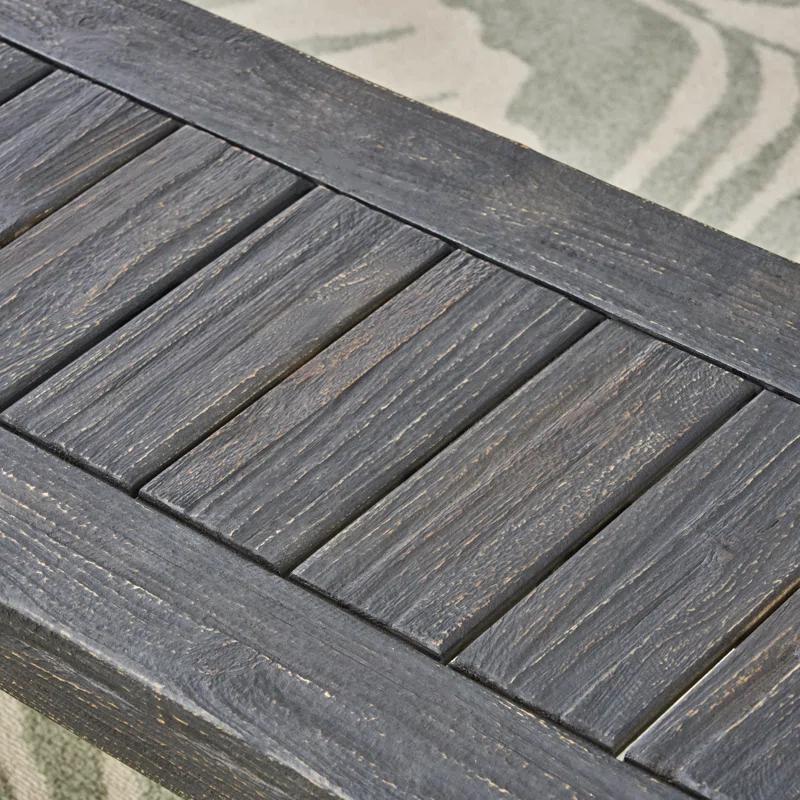 Millwood Pines Egor Acacia Wood Outdoor Bench