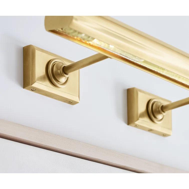 Antique Brass 24" Dimmable Electric Wall Light